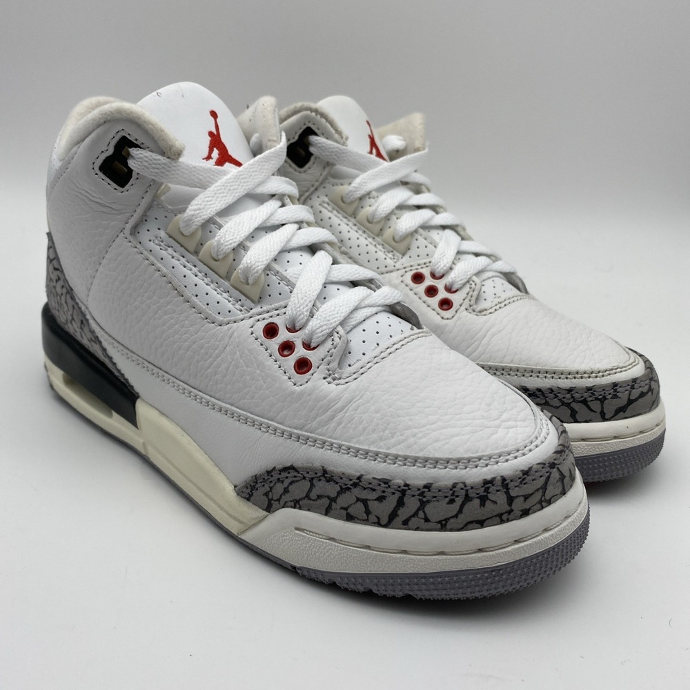 Jordan 3 Retro White Cement Reimagined GS Size 4y DM0967-100 Mens Kids Sneaker - Picture 4 of 8